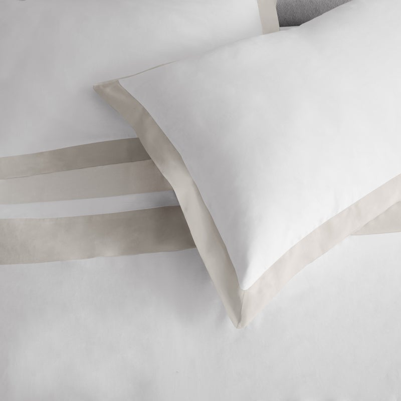 Michael Aram Queen Sheet Set - Stone and White