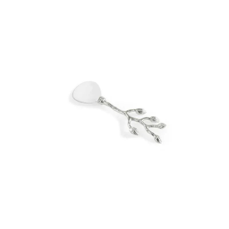 Michael Aram Silver Orchid Caviar Dish With Spoon