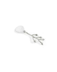 Michael Aram Silver Orchid Caviar Dish With Spoon