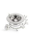 Michael Aram Silver Orchid Caviar Dish With Spoon