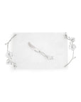 Michael Aram Silver Orchid Cheeseboard with Knife