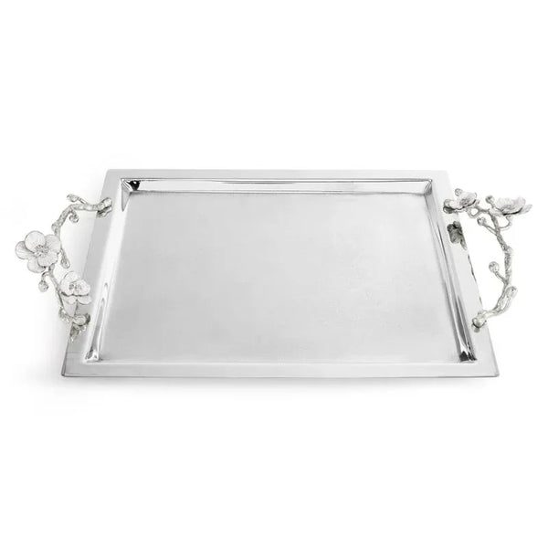 Michael Aram Silver Orchid Large Tray