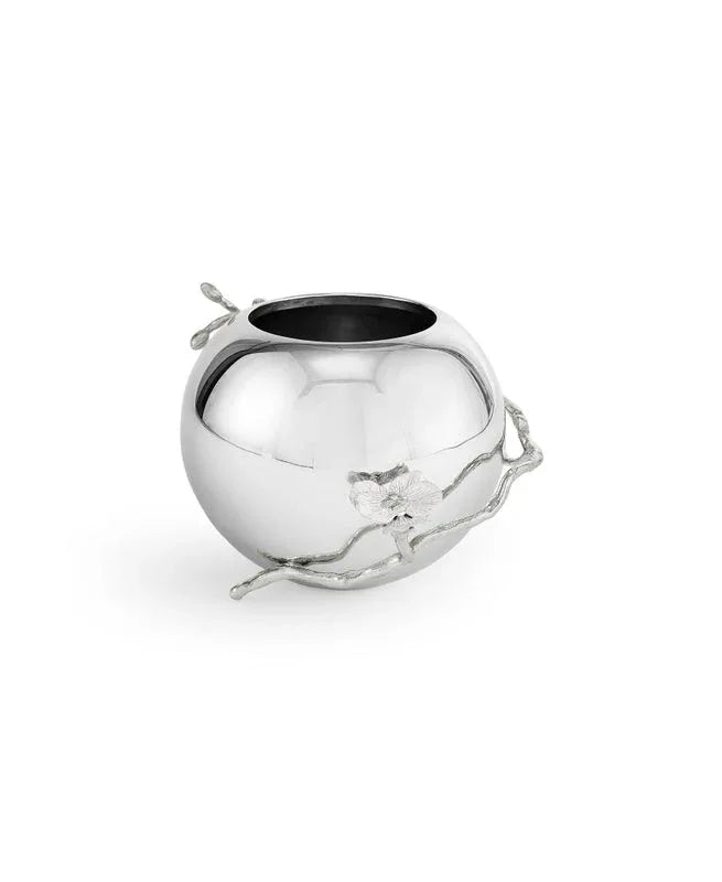 Michael Aram Silver Orchid Rose Bowl