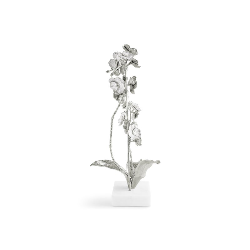 Michael Aram Silver Orchid Stem Sculpture Large