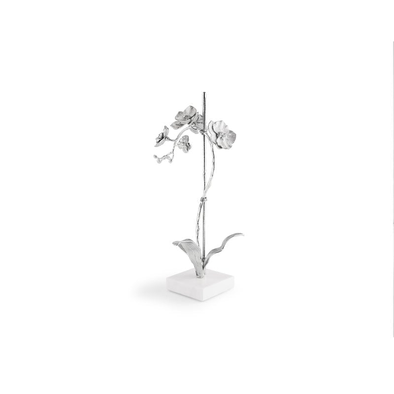 Michael Aram Silver Orchid Stem Sculpture Small