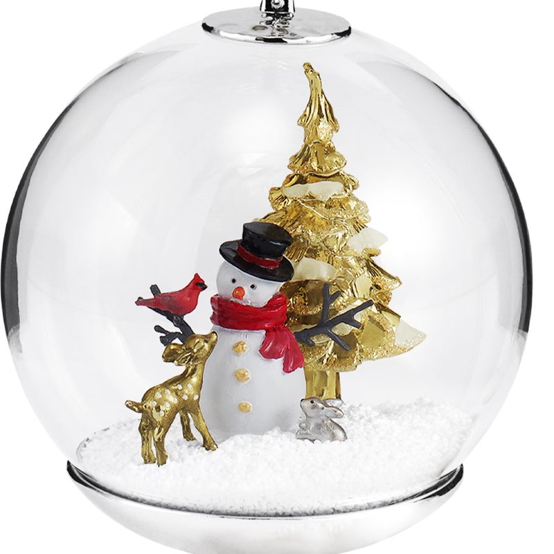 Michael Aram Snowman and Forest Friends Snow Globe Ornament