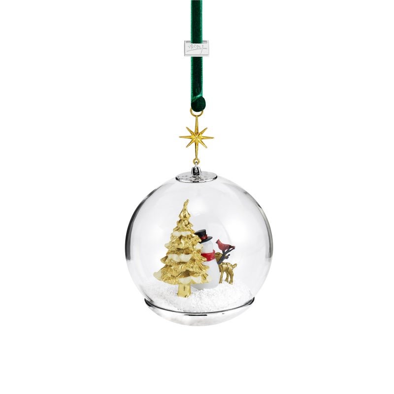 Michael Aram Snowman and Forest Friends Snow Globe Ornament