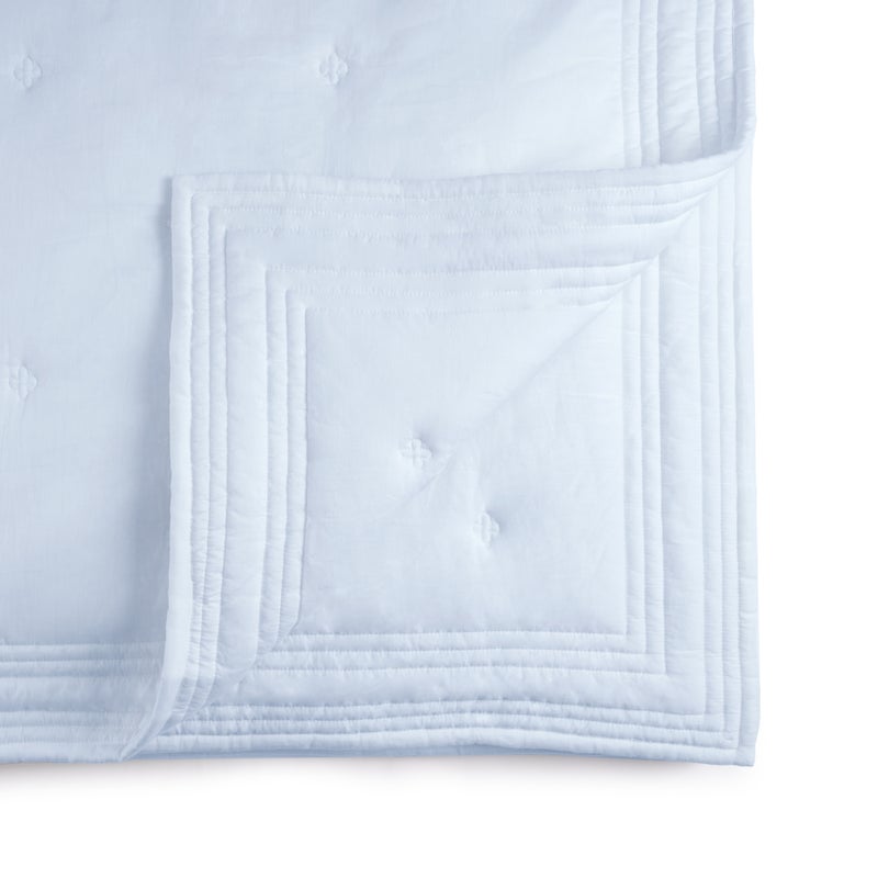 Michael Aram Tufted Quilt King Coverlet - Sky