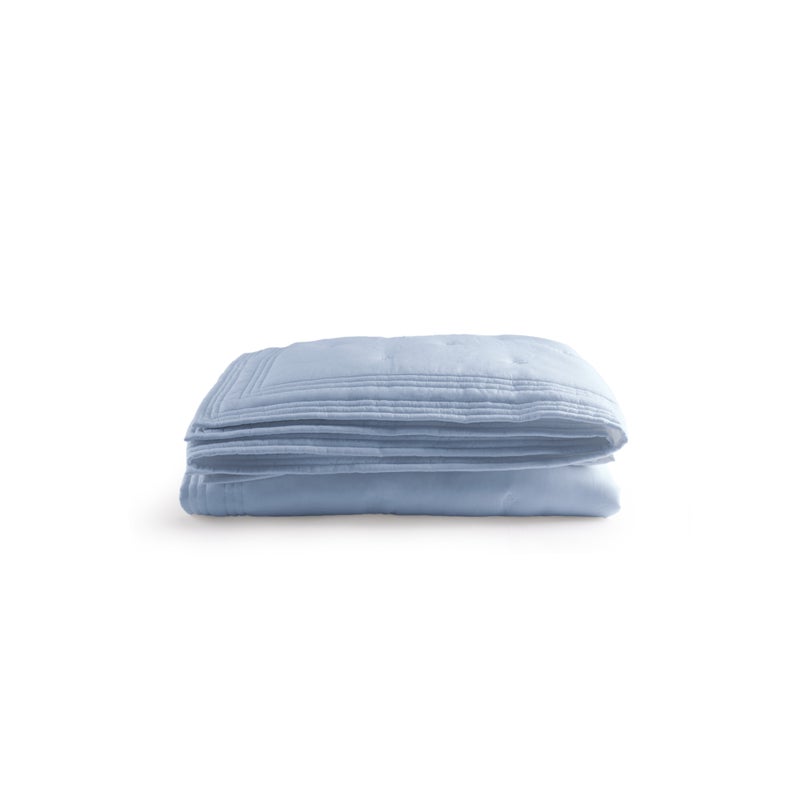 Michael Aram Tufted Quilt King Coverlet - Sky