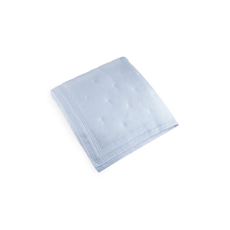 Michael Aram Tufted Quilt Queen Coverlet - Sky