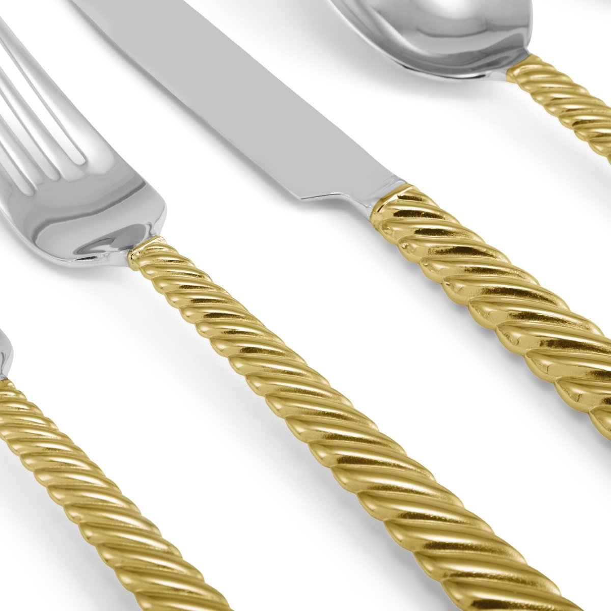 Michael Aram Twist 5-Piece Flatware Set Gold - Discon