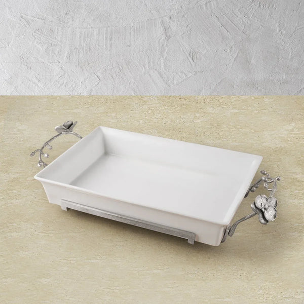Michael Aram White Orchid Casserole Dish