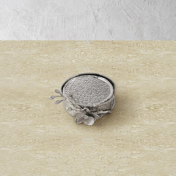Michael Aram White Orchid Drink Coaster Set