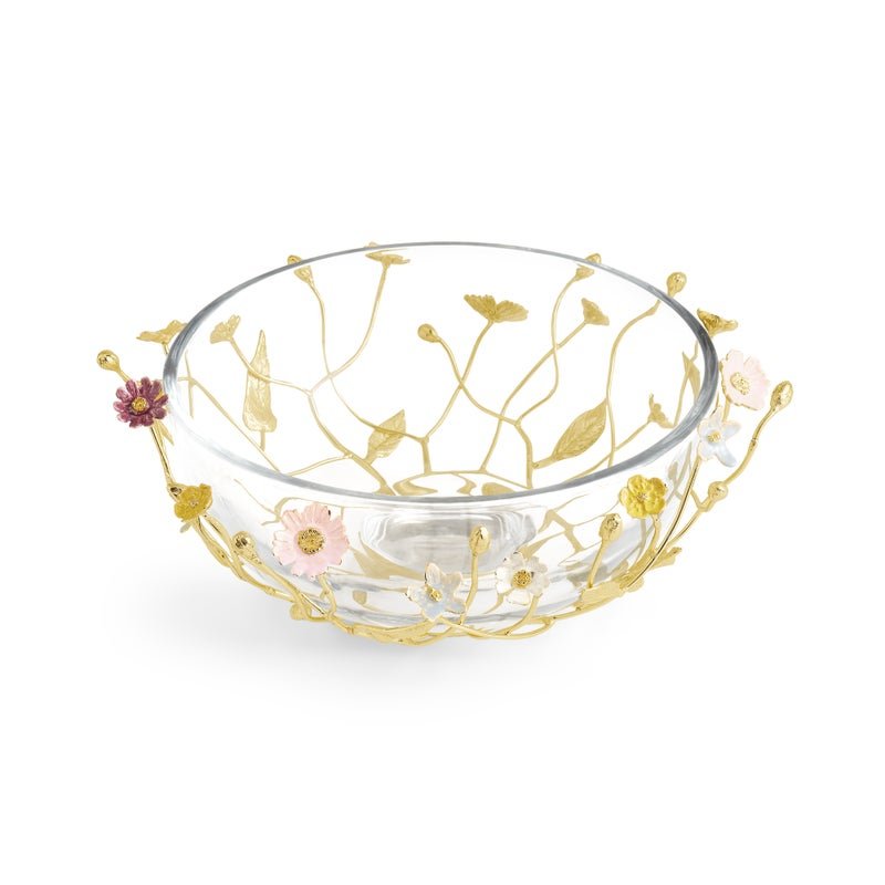 Michael Aram Wildflowers Large Glass Bowl