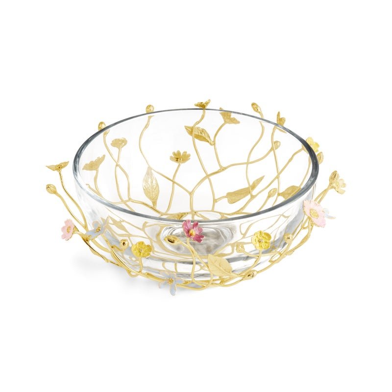 Michael Aram Wildflowers Large Glass Bowl