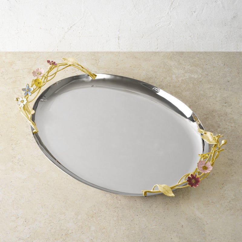 Michael Aram Wildflowers Medium Oval Tray