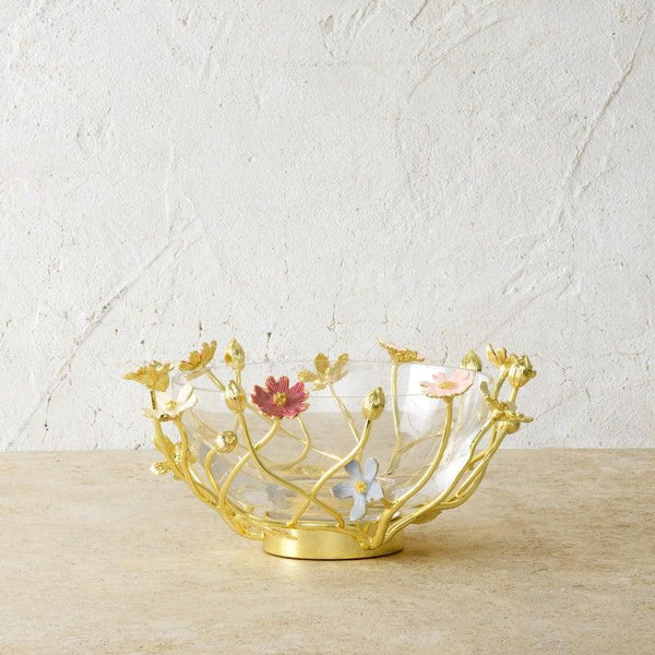 Michael Aram Wildflowers Small Glass Bowl