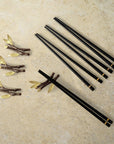 Michael Aram Zen Garden Chopsticks & Stand Set