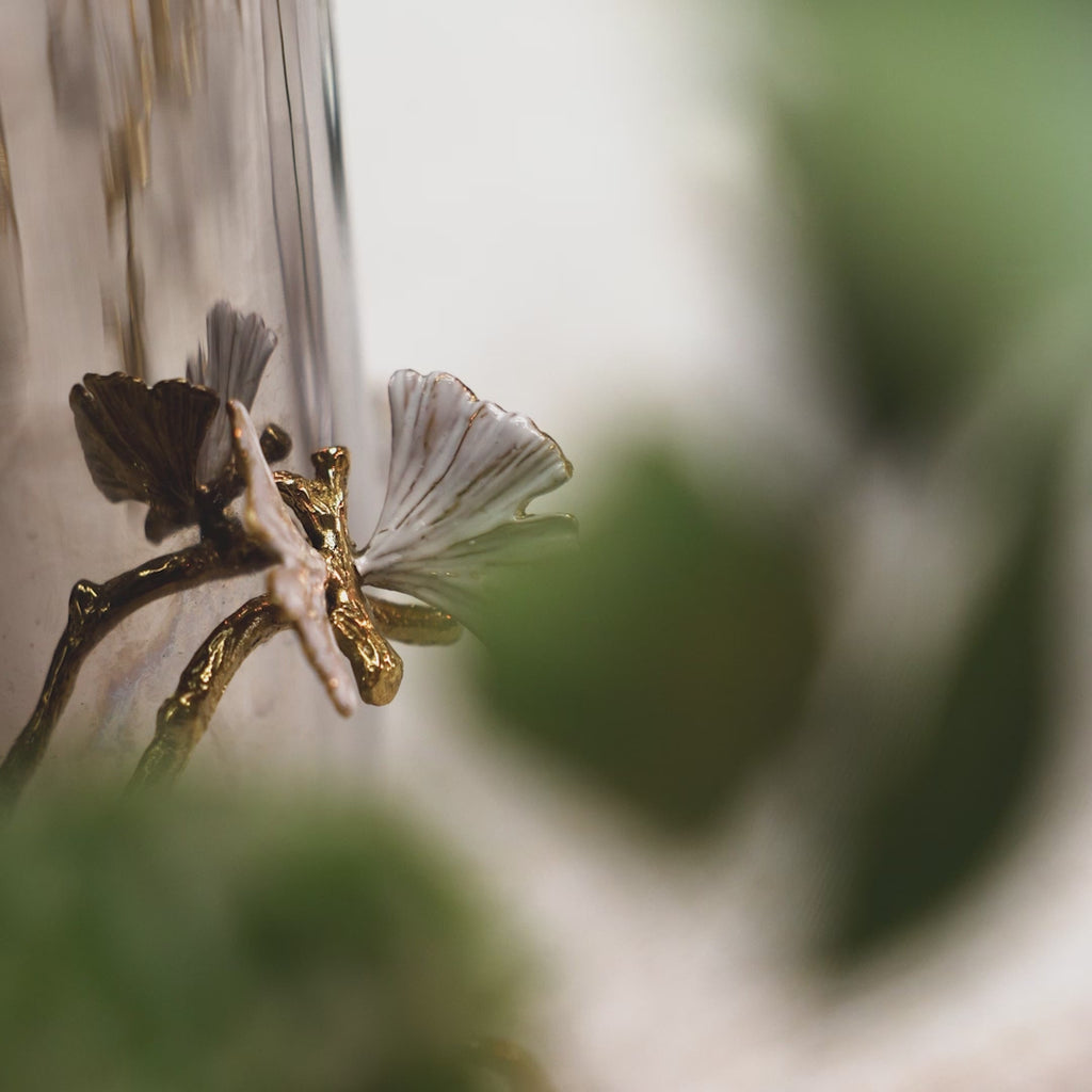 Michael Aram Butterfly Ginkgo Gold Vase