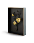 Gold Orchid Shadow Box