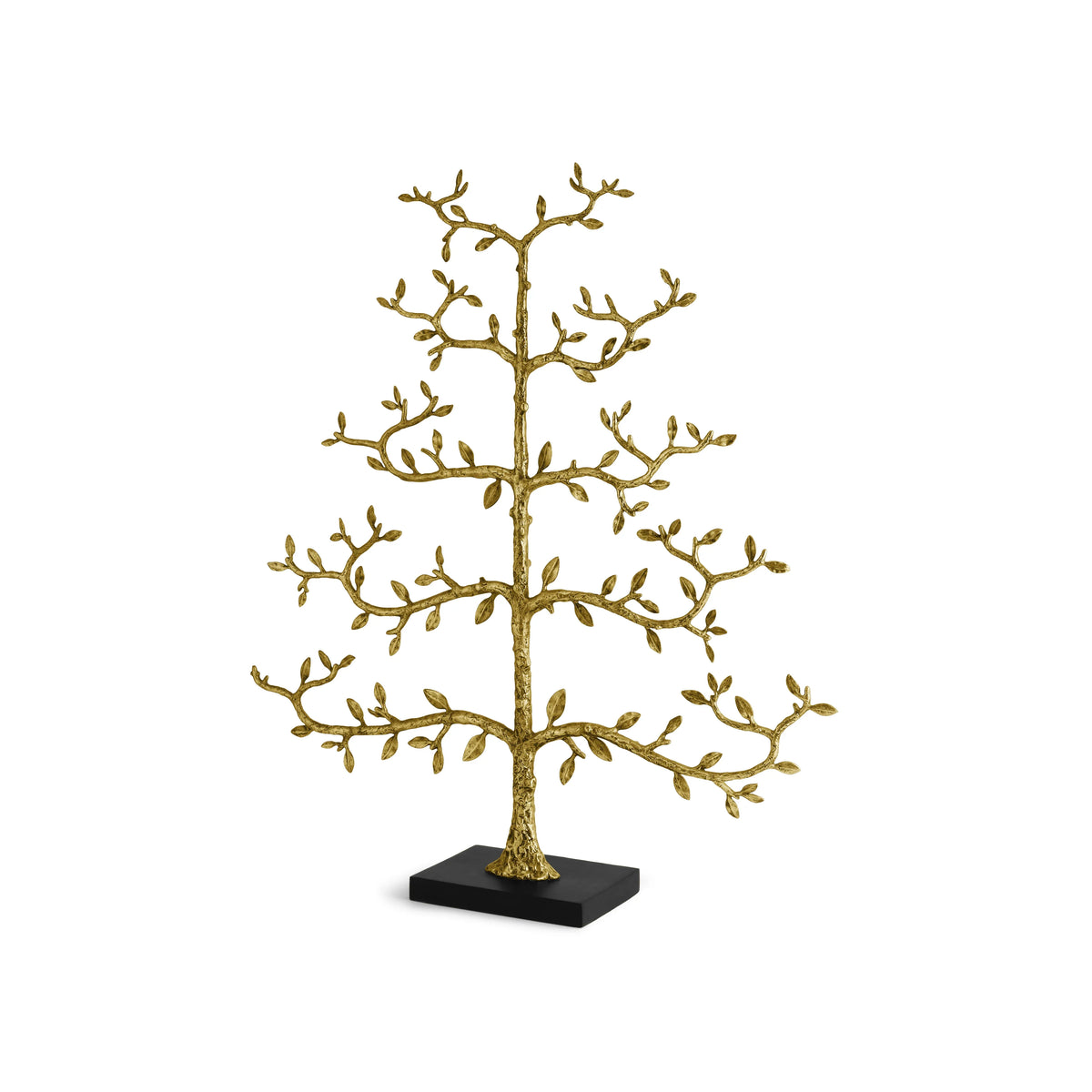 Espalier Christmas Ornament Tree Gold