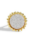 Vincent 25mm Ring with White Diamonds