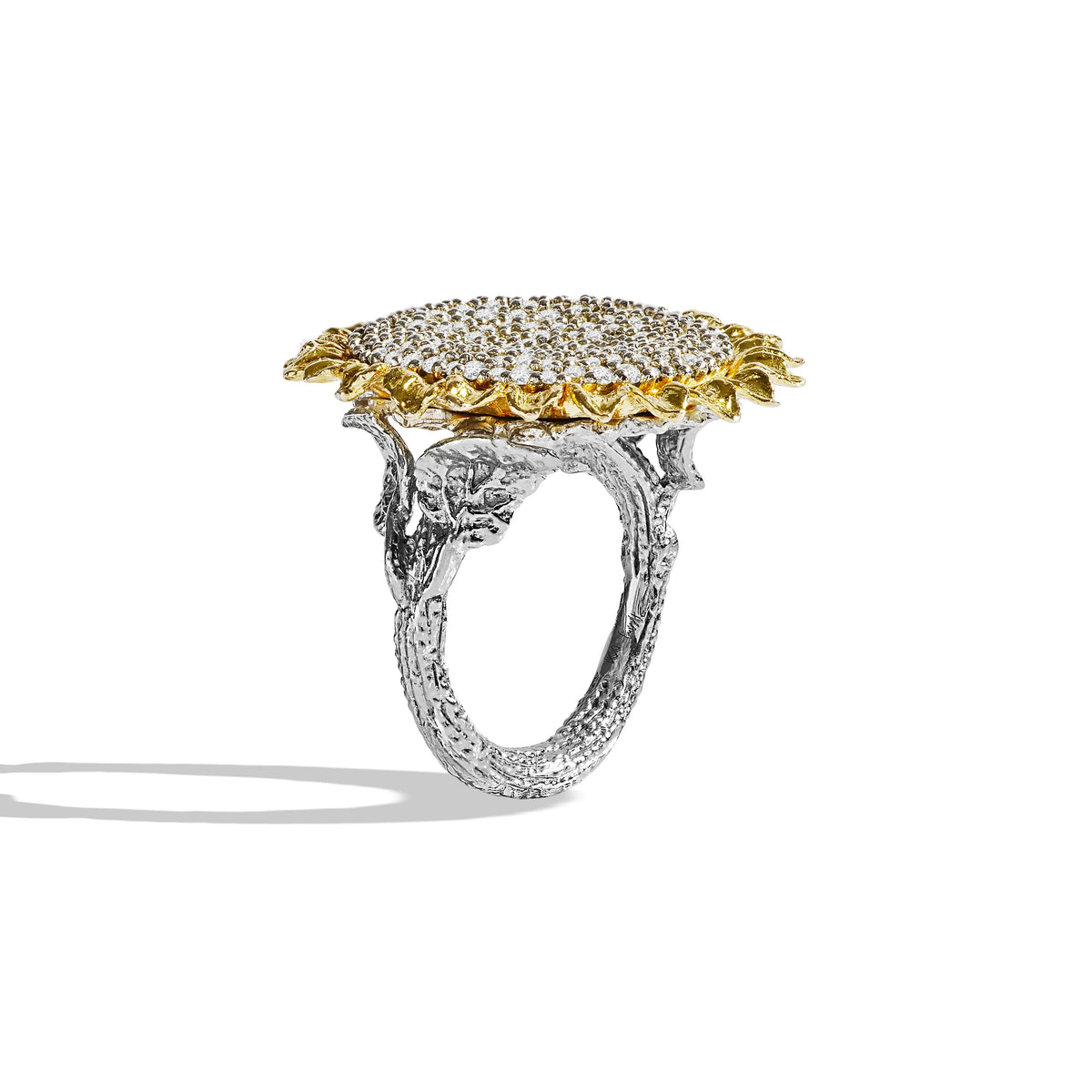 Vincent 25mm Ring with White Diamonds