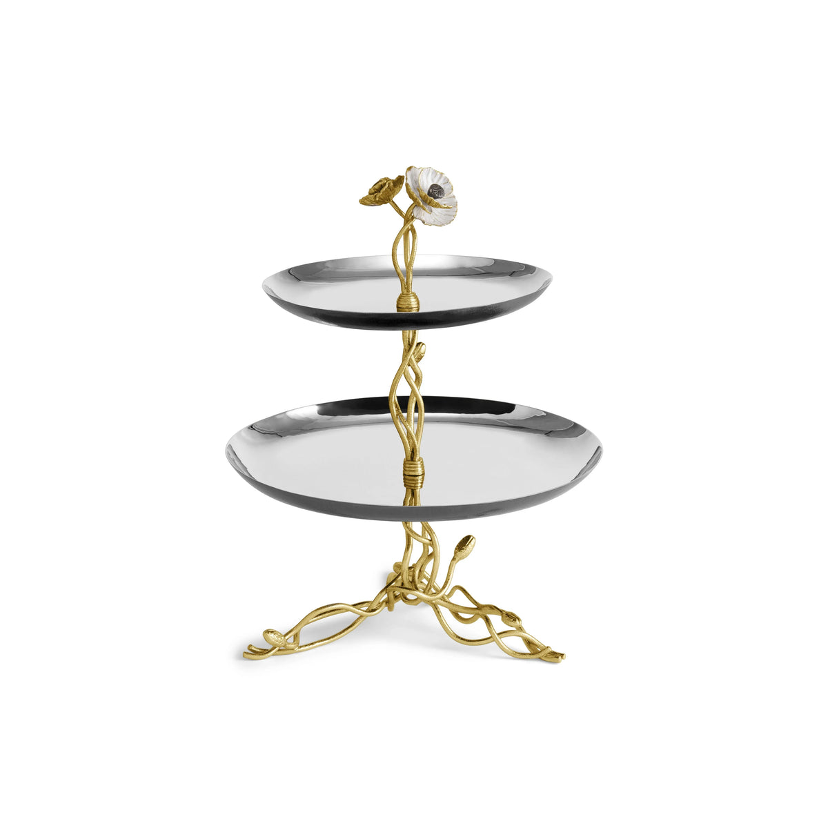Michael Aram Anemone 2-Tier Etagere