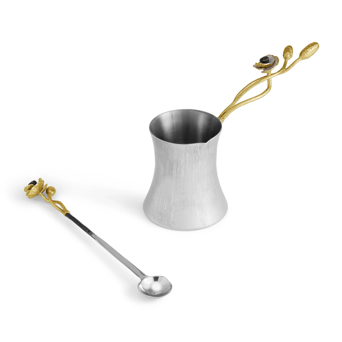 Michael Aram Anemone Coffee Pot w/ Spoon