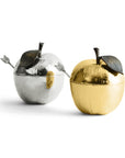 Michael Aram Apple Honey Pot w/ Spoon Nickelplate