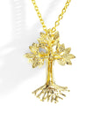 Michael Aram Armenian Tree of Life 25mm Cross Pendant Necklace with Diamonds