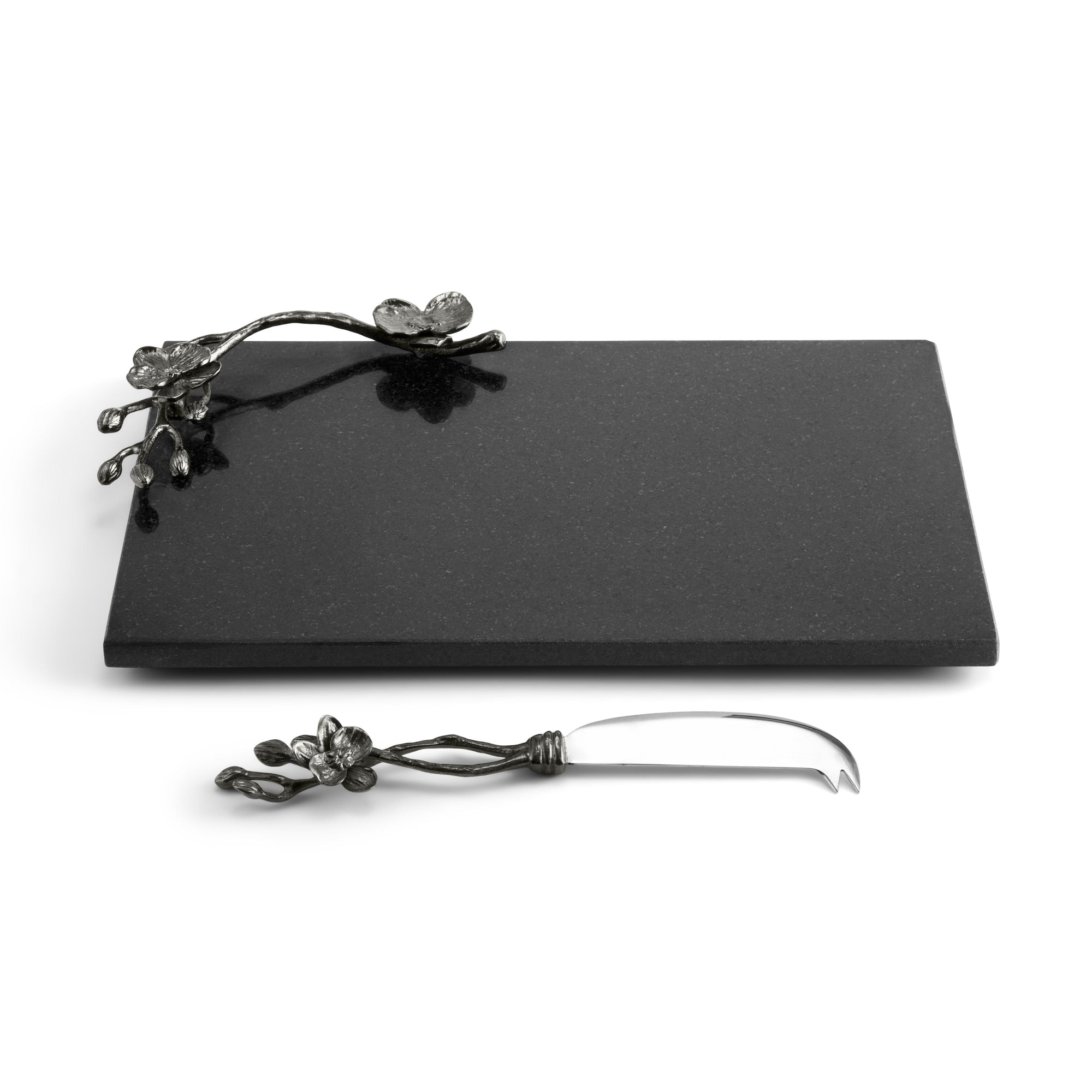 Michael Aram Black Orchid Cheese Board w/ Knife