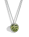 Michael Aram Botanical Leaf 53mm Necklace with Peridot and Diamonds