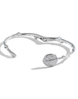 Michael Aram Botanical Leaf Bangle Bracelet with Diamonds