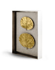 Michael Aram Botanical Leaf Fabric Shadow Box