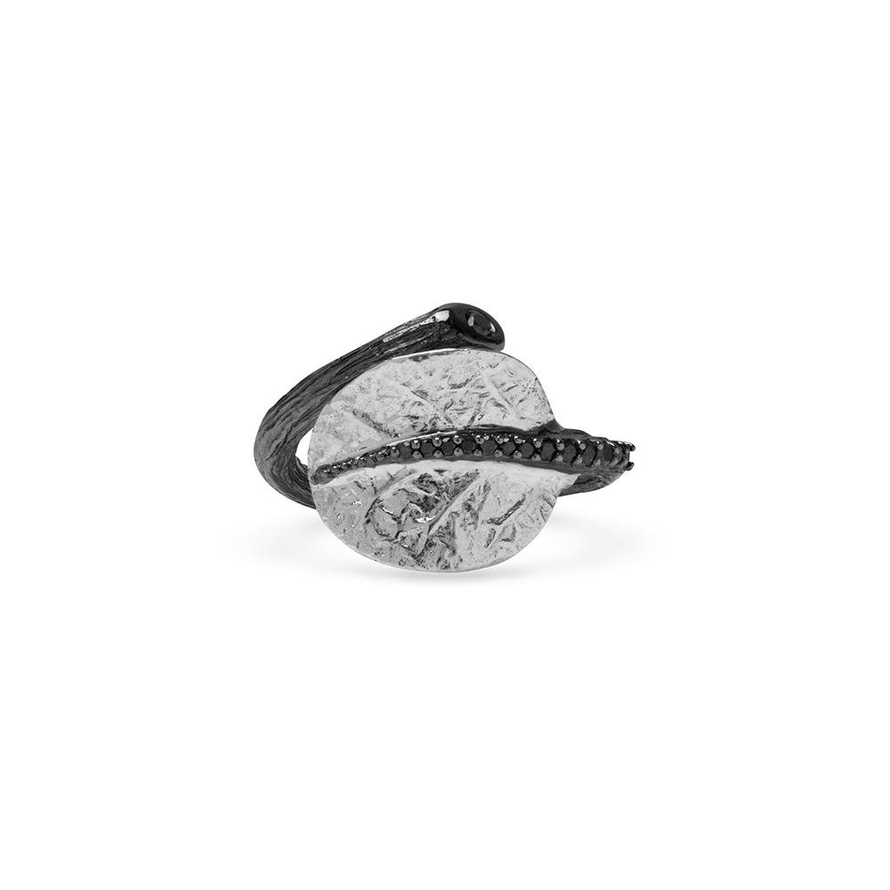 Michael Aram Botanical Leaf Ring with Diamonds