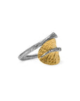 Michael Aram Botanical Leaf Ring with Diamonds