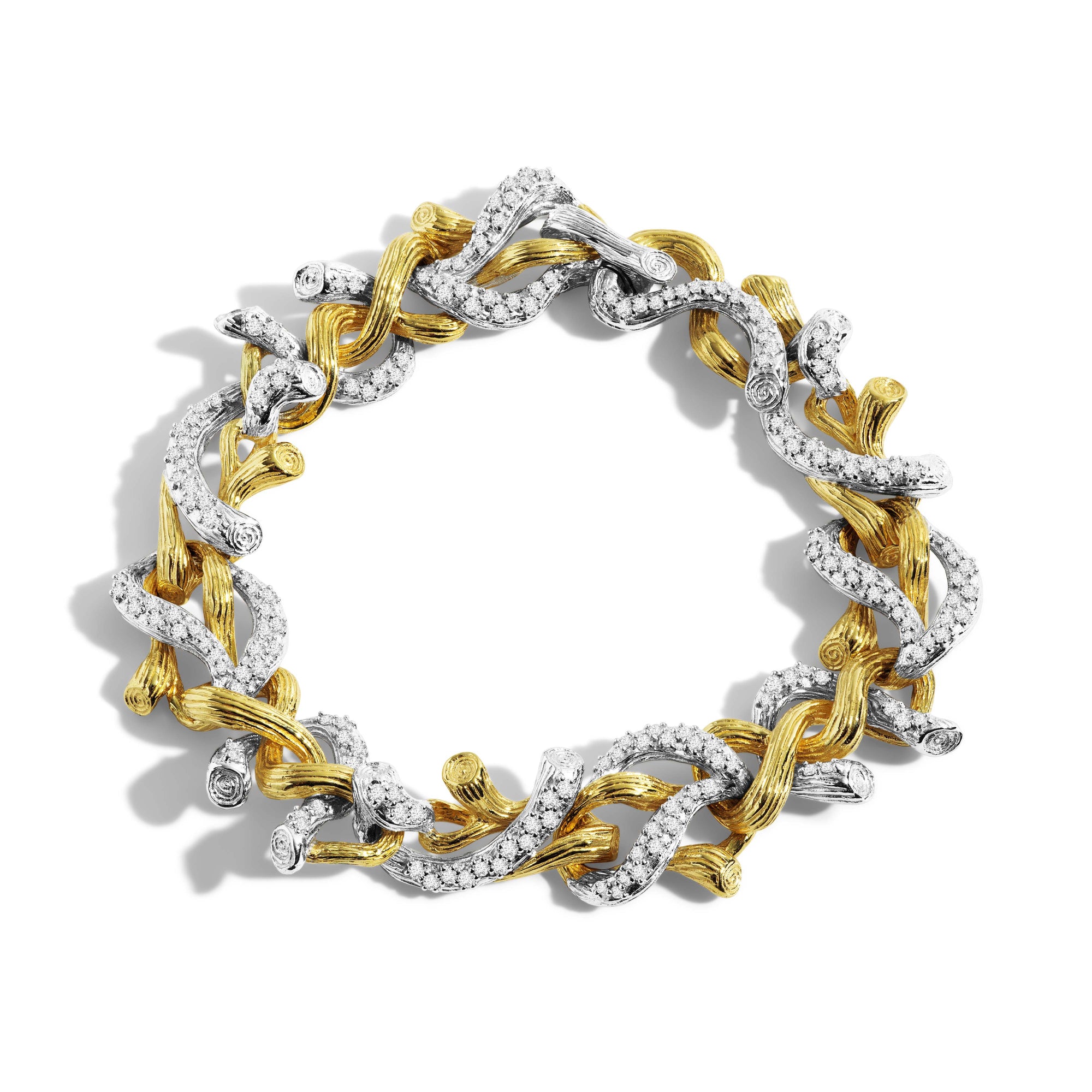 Michael Aram Branch Coral Bracelet with Diamonds
