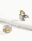 Michael Aram Butterfly Gingko Ring with Diamonds