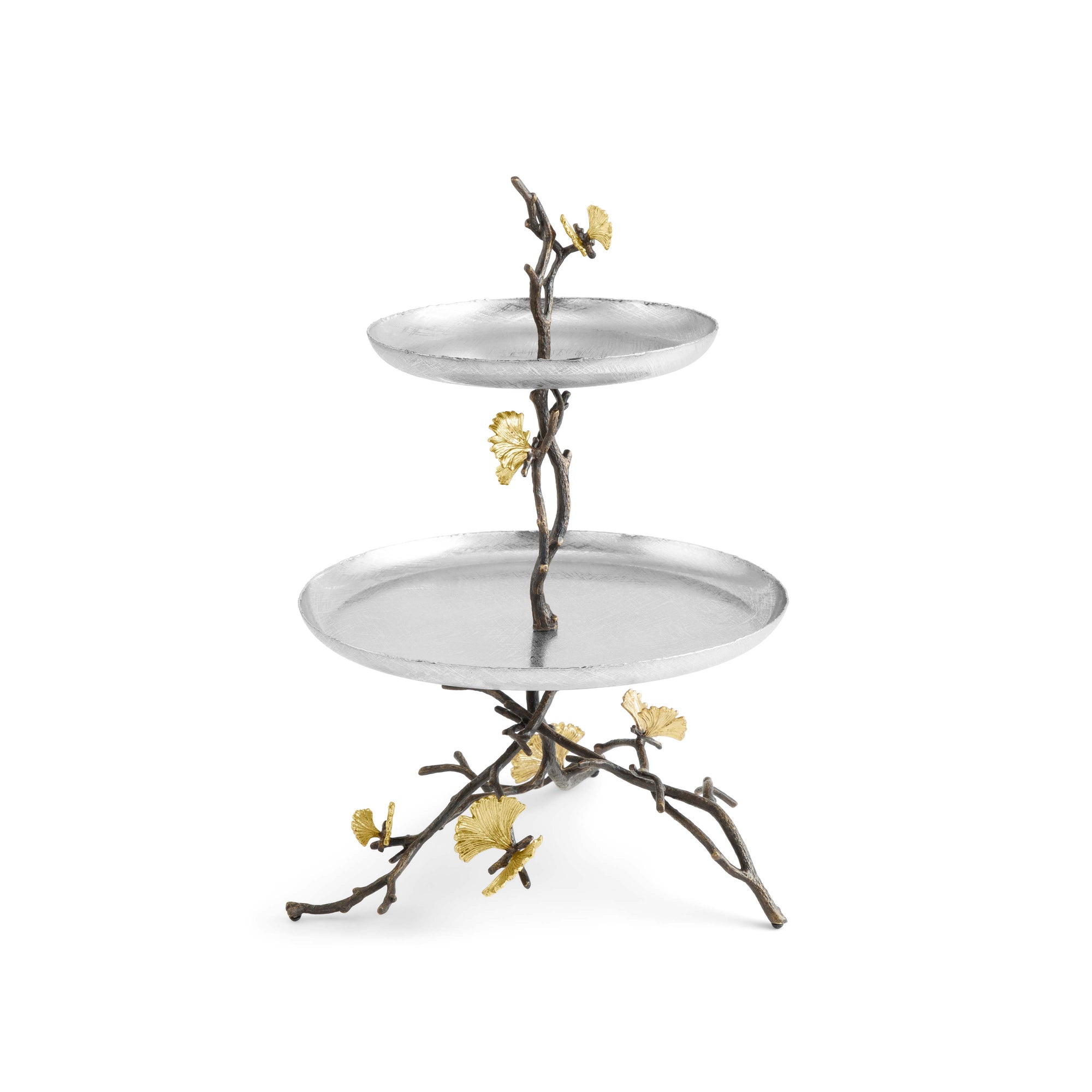 Michael Aram Butterfly Ginkgo 2 Tier Etagere