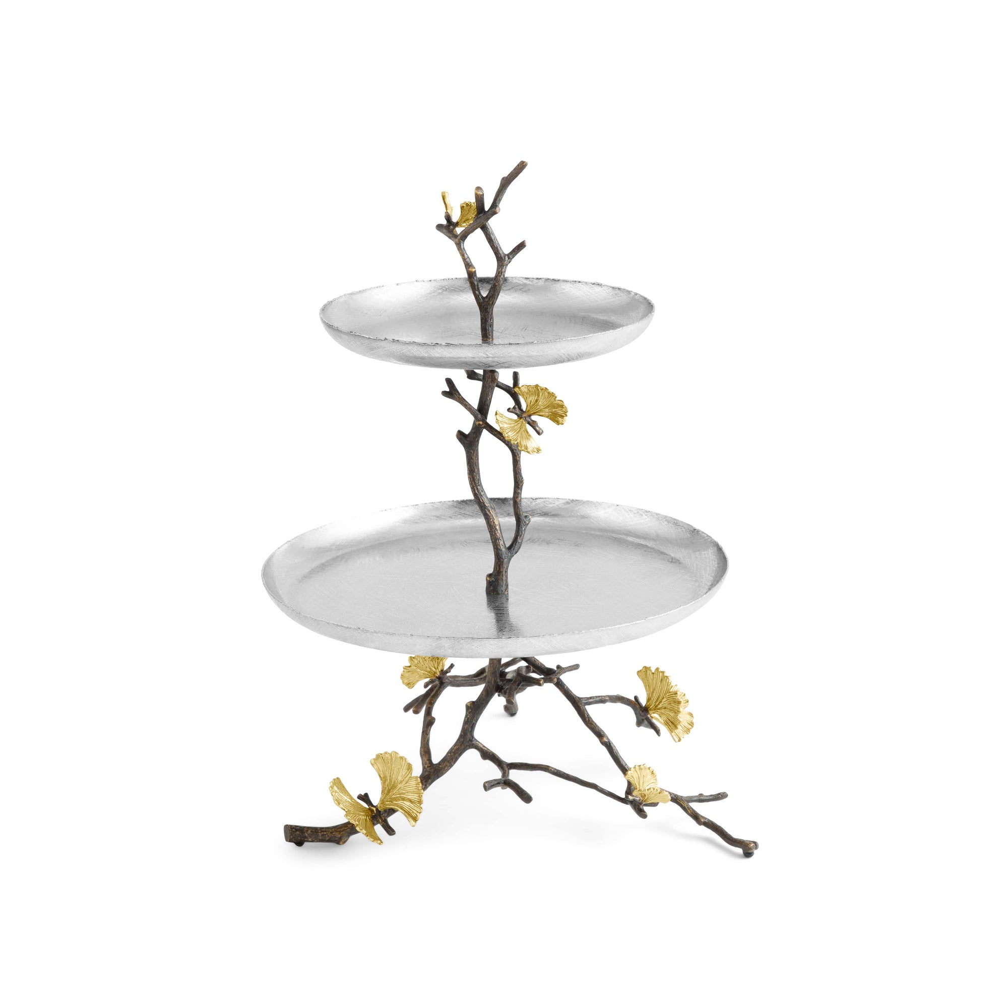 Michael Aram Butterfly Ginkgo 2 Tier Etagere