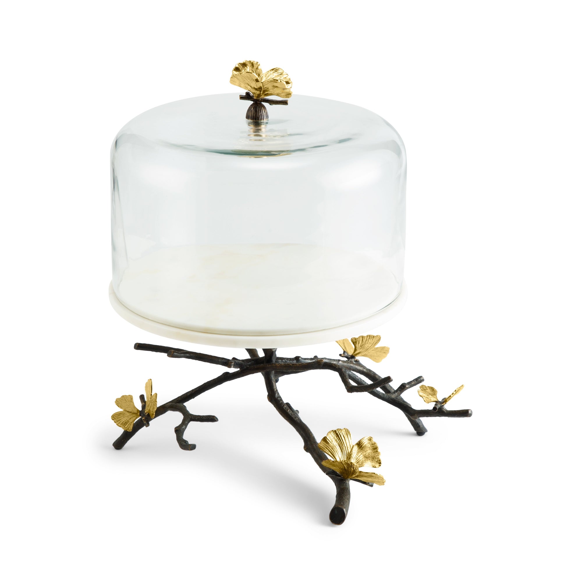 Michael Aram Butterfly Ginkgo Cake Stand w/ Dome