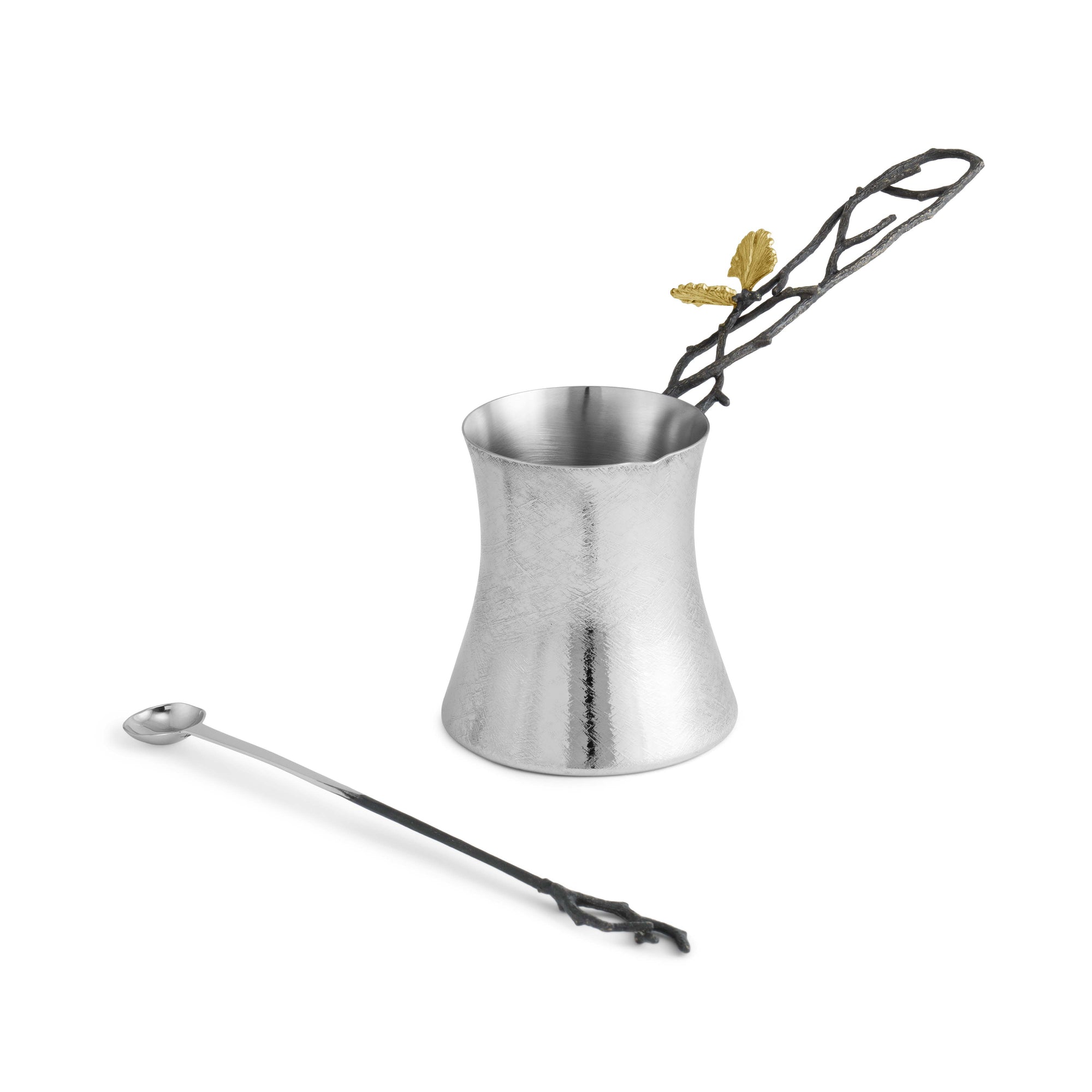 Michael Aram Butterfly Ginkgo Coffee Pot w/ Spoon