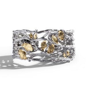 Michael Aram Butterfly Ginkgo Cuff Bracelet with Diamonds
