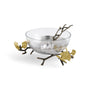 Michael Aram Butterfly Ginkgo Glass Nut Dish w/ Spoon