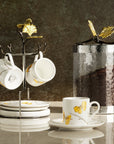 Michael Aram Butterfly Ginkgo Gold Demitasse Set