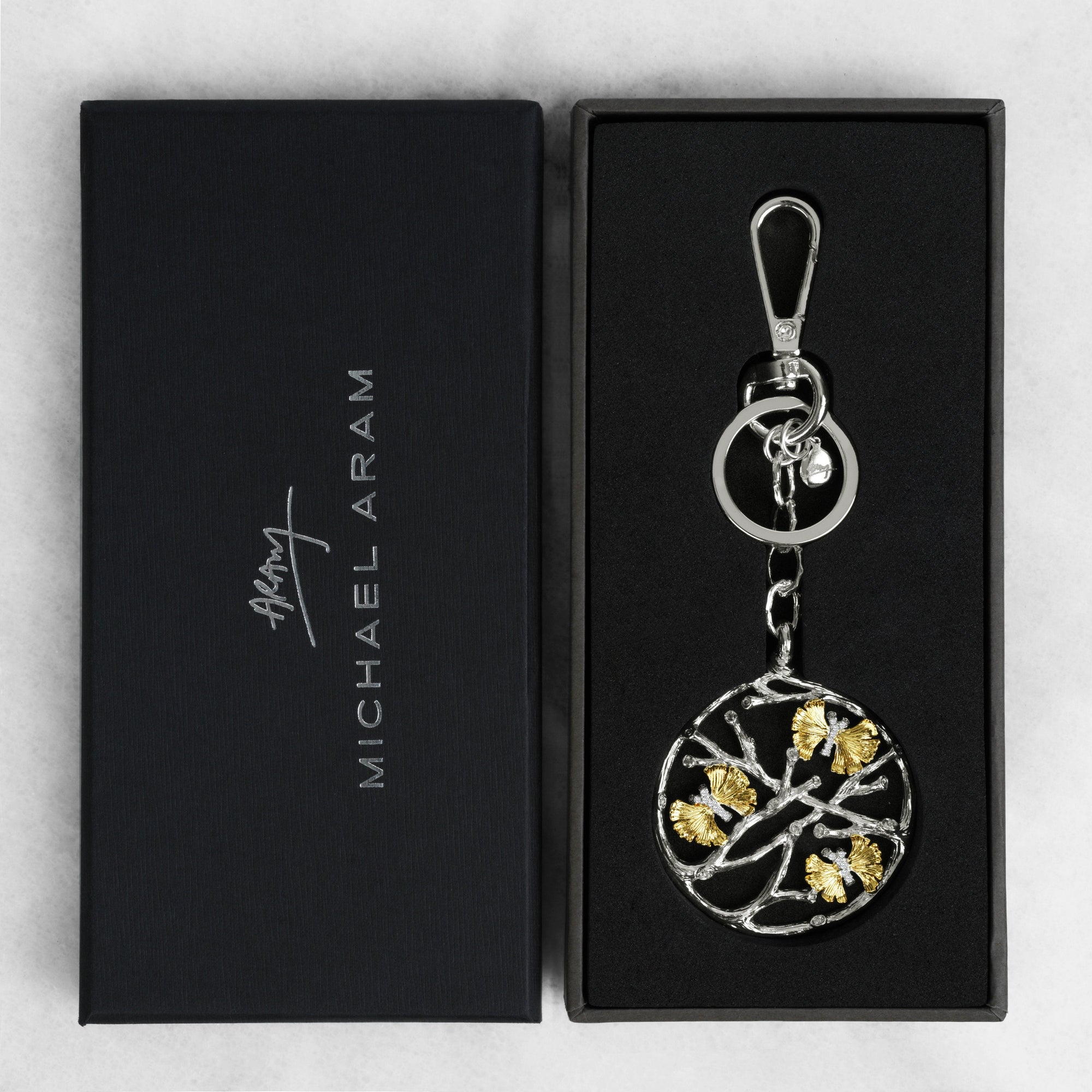 Michael Aram Butterfly Ginkgo Keychain