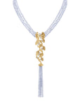 Michael Aram Butterfly Ginkgo Necklace with Chalcedony and Diamonds