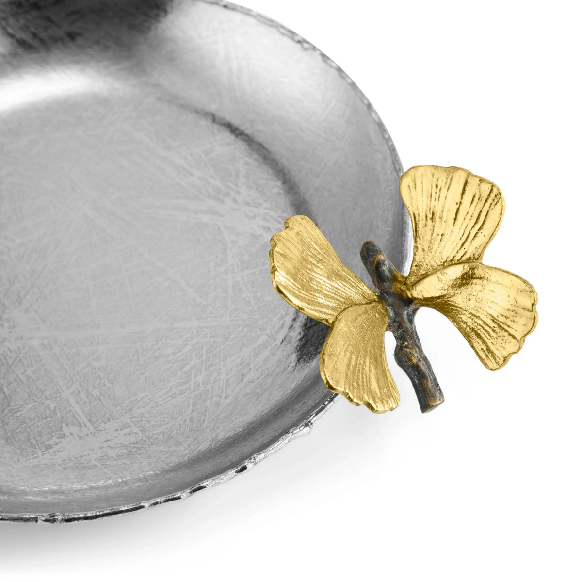 Michael Aram Butterfly Ginkgo Round Trinket Tray
