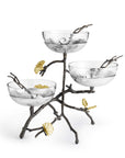 Michael Aram Butterfly Ginkgo Triple Bowl Set w/ Spoons